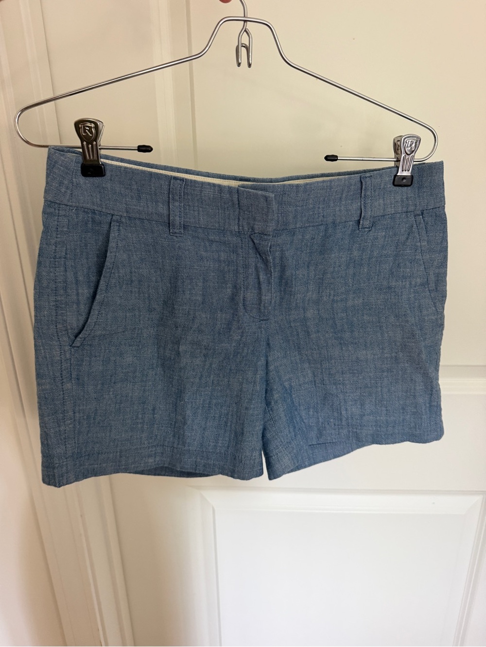 J. Crew Light Blue Linen-Blend Women's Shorts